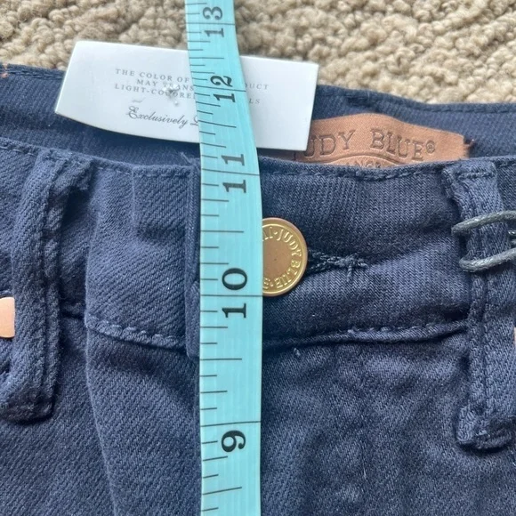 Judy Blue Tummy Control Top High Waist Garment Dyed Navy Jean - Picture 11 of 14